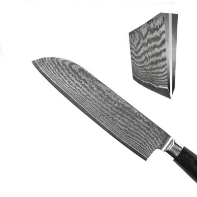 China Minimalist Excellent Quality Handmade Damascus Knife 7 Inch VG10 Chef Knife Damascus Steel Core Professional Sharp Kitchen Knife for sale