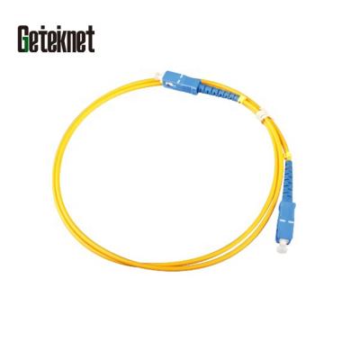 China PVC (LSZH optional) 2MSC to SC Singlemode Simplex Fiber Optic Patch Cord SM OS2 9/125 Fiber Optic Patch Cord Fiber Optic Suppliers for sale