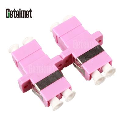 China FTTH FTTX FTTB 50 Bundle Fiber Optic LC Adapter OM4 LC Duplex Fiber Optic Adapter LC Fiber Optic Connector UPC Mm dx Adapter Connector Coupler for sale