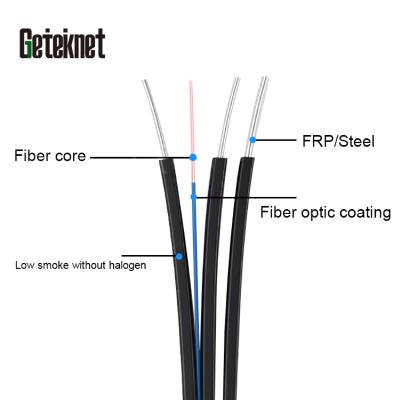 China 1 CORE 1KM FIBER OPTICAL ftth cable 1 sx core fiber optic fiber optic drop cable equipment outdoor indoor suppliers 1 core for sale