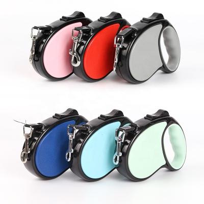 China 2022 new fast version multi-color hard polyester dog personalized automatic retractable retractable leash for running retractable for sale