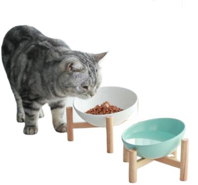 China China Supplier Sustainable Dog Double Bowl Kitten Feeder Cat Drinker Pet Feeding Bowl for sale