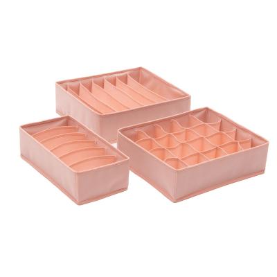 China Goods 2022 Success Foldable Drawer Dividers Cabinet Storage Boxes with Underwear Bra Dividers. cabinet organizer for sale