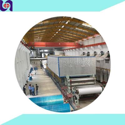 China Waste Recycle Notebook A4 copy paper Making Production line white office paper making machine for sale