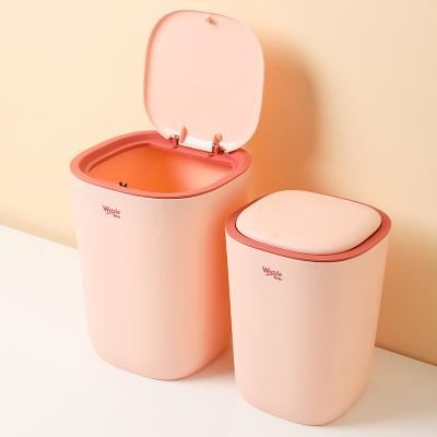 China Household Viable Trash Can Kitchen Plastic Wholesale Garbage Bin/Waterproof Waste Bin Isolation Open Smell Trash Press Lid for sale