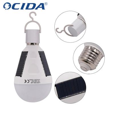 China Hot Selling Home 12W e27 IP65 Waterproof Led Emergency Light Bulb AC85-265V Intelligent Led Solar Light Bulb for sale