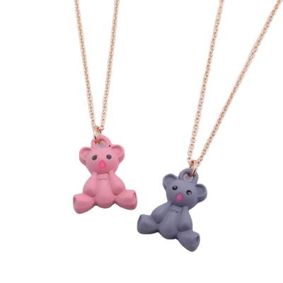 China JOJO Wholesale Custom BFF Best Friend Cute Cute Oil Drip Koala Baby Kids Necklace Forever for sale