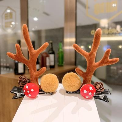 China Hair Pasadores Promotion Gift JOJO Wholesale Custom Christmas Reindeer Kids Girls Hair Clips Accessory for sale