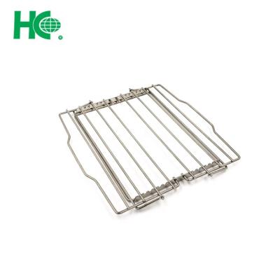 China Easily Cleaned Custom Adjustable Stainless Steel Chicken Roasting Rack for sale