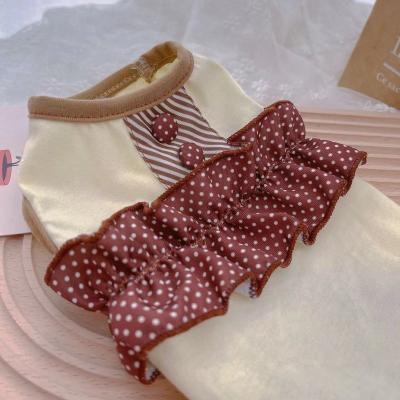 China Luxury Viable Spring Autumn Pet Fashion Elegant Cat Puppy Tiramisu Dress Girl Dog Clothes Dog Dress for sale