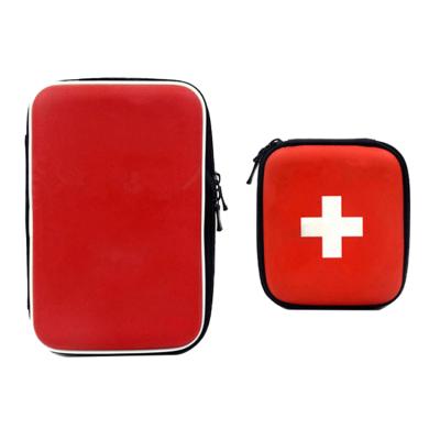 China Hot Selling Portable Waterproof Carry Empty Zipper Army Red EVA First Aid Kit Bags for sale