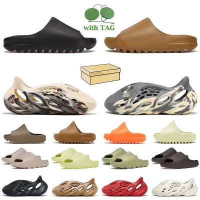 China Cushioning platform sandal high quality slipper foam yeezy yezzy runner with box sneaker kids yeezy yezzy slides for men unisex for sale