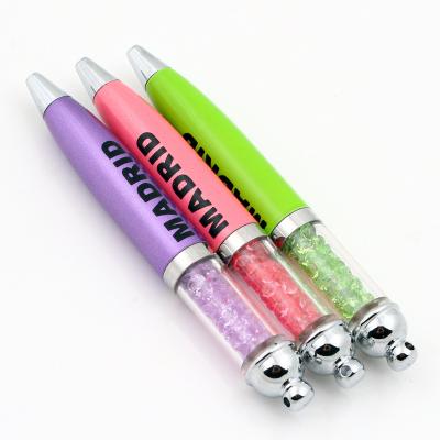 China Promotional Plastic Tip Pen Mini Metal Ball Pen New Fashion Colorful Crystal Pen for sale