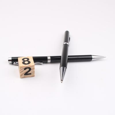 China Hot Selling Promotional Pen Metal Gift Hotel Ballpoint Pen Black Pen for sale