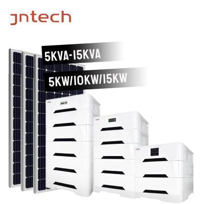 China Jntech WiFi/GPRS hybrid solar system for home with 10000W battery solar power storage systems with mppt for home for sale