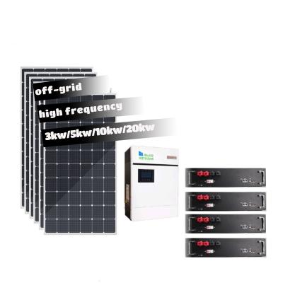 China Jntech Home Solar Power System Set Off Grid High Frequency Solar Power System 2000w 3000w 3.5 Kw Solar System for sale