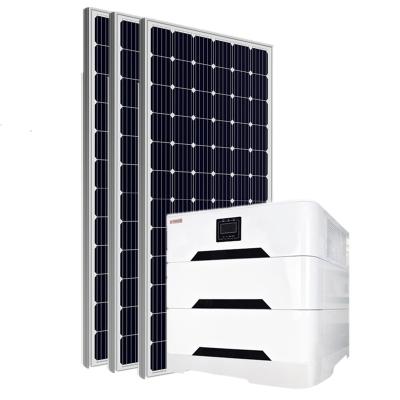 China Jntech Home Solar Generator 5kw 5kwh Lifepo4 Battery All In One System Mppt Solar Power Home Use Off Grid Solar Power System for sale