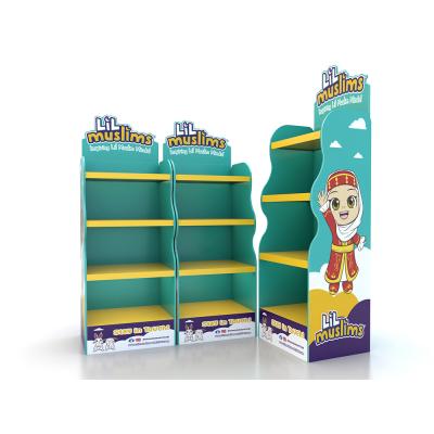 China Single Sided Retail Store Customized Cardboard Paper Display Rack For Potato Chip Snack Beverage Display for sale