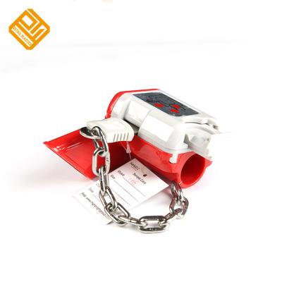 China Durable Good Quality Plastic Convenience Trolley Coin Lock Anti-theft Shopping Cart Lock for sale