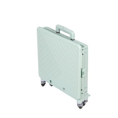 China Collapsible Folding Truss Trolley Shopping Trolley Storage Box With Wheels Case for sale