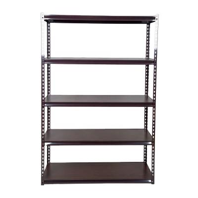 China Corrosion Protection Adjustable Garage 5 Tier Boltless Metal Storage Shelving for sale