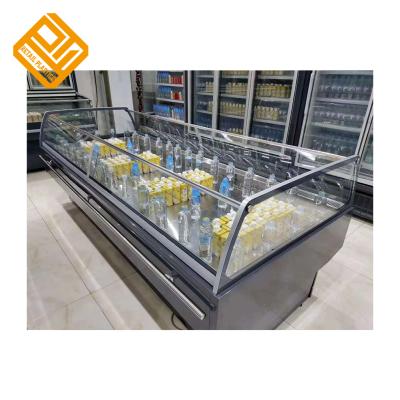 China Single-temperature Supermarket Refrigerator Counter Service Meat Display Freezer for sale