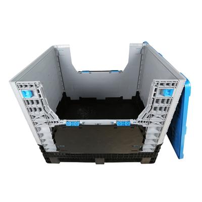 China New Heavy Duty Heavy Duty HDPE Logistic Industry Collapsible Pallet Box Plastic Crate for sale