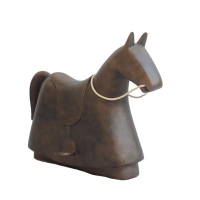 China Modern Design Comfortable Animal Shape Chair Plastic Swing Rocky Horse Chair for sale