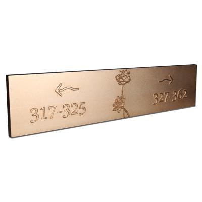 China Indoor And Outdoor Indoor Custom Hotel Room Metal Directory Signs for sale