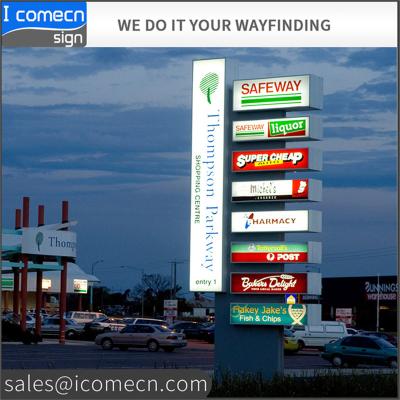 China New Design Used Outdoor Digital Signs Selling Aluminum Pole Led Pylon Sign For Advertising for sale