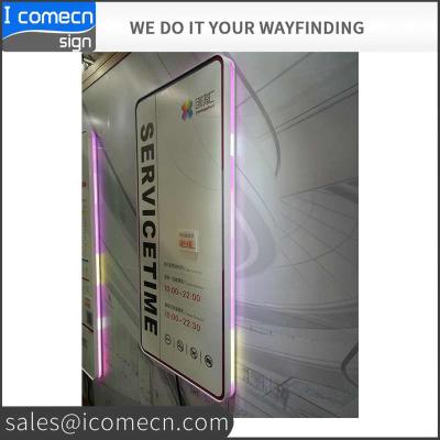 China New design wall wayfinding sign for shopping mall or hospital, real estate, office building for sale