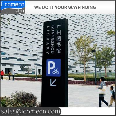 China New Design Outdoor Standing Pylon Sign Metal Advertising Pylon Totem for sale