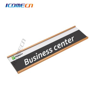 China Europe Size Horizontal Nameplate Aluminum Door Sign Holder for sale