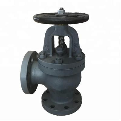 China Marine Marine Angle Valve JIS F7308 10K Globe Angle Valve Cast Iron for sale