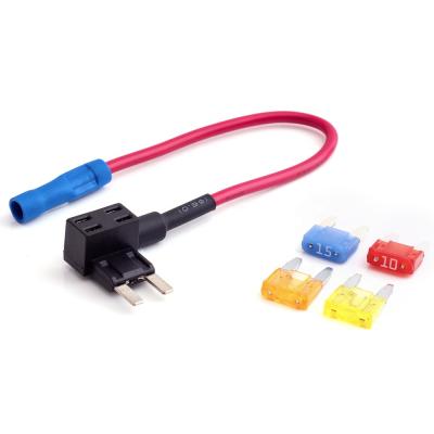 China Low-profile low-profile Japanese factory standard Micro Mini Add a Circuit Pork Integrated Car Auto Blade Fuse Holder Tap for sale