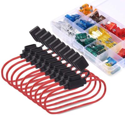 China 120 PCS Japanese Blade Fuses for Cars Boats Trucks and Standard Integrated Fuse Holder Fuse Assortment Kit for sale