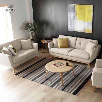 China Sofa Set Modern Style Home 3 Pieces Fabric Sofa Set Furniture Living Room Durable Soffa Set 3 2 1 Seater Factory Direct Supplied for sale