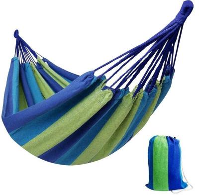 China Various Traditional Promotional Portable Colorful Outdoor Camping Thick Canvas Hammock for sale