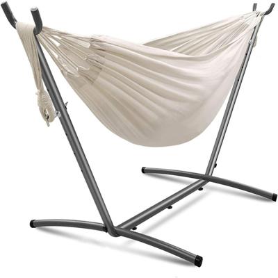 China Traditional Low Price Portable Hammock Stainless Steel Iron Pipe Camping Hammock Stand for sale