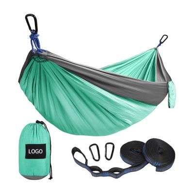 China Camping Modern Portable Parachute Outdoor Two Person Garden Swing Hammock Nylon Hammock for sale