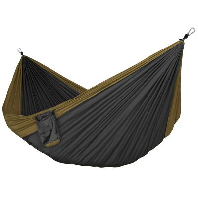 China Modern Best Selling Low MOQ 2 Person Swings Outdoor Camping Nylon Parachute Hammock for sale