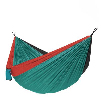 China Modern Double Size Parachute Nylon Polyester Camping Portable Casual Stylish Outdoor Hanging Hammock for sale