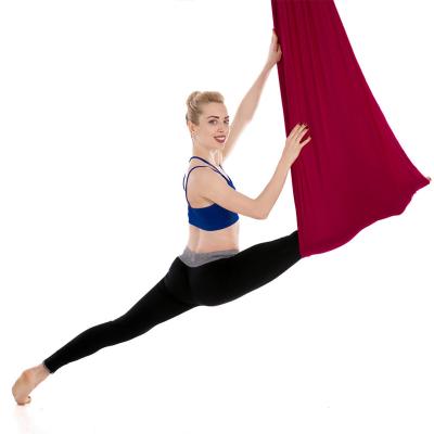 China Low MOQ Manufacturing Durable Silk Anti-Gravity Aerial Hammock For Yoga Hammock Swing Set for sale