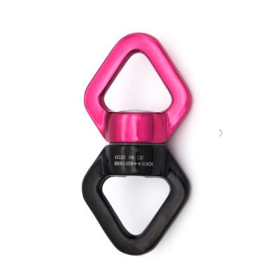 China High Strength Universal Climbing Swivel Spinner 30KN Yoga Swing Swivel 360 Rotator Rings for sale