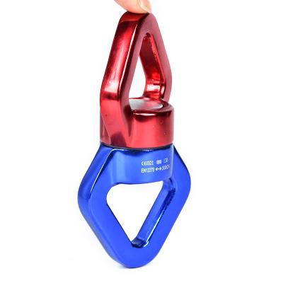 China High Strength Climbing 30KN Yoga Swing Carabiner Gold Swivel 360 Swivel Hook for sale