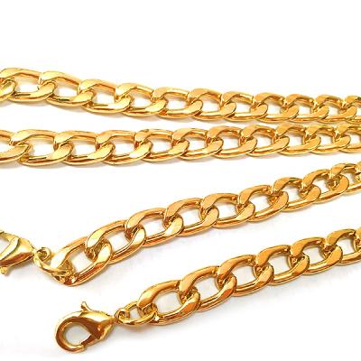 China Cuban Link Chain Fashion High Quality 18k Gold Plated Twist Link Bag Chain For Lady's Handbag for sale