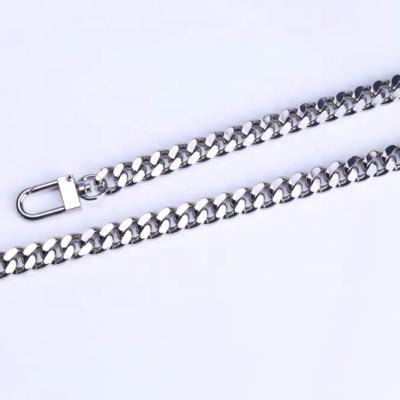 China Hardware Accessories Chains Silver Plated Brass Twisted Link Chain Restrictor For Bag Back Strap for sale