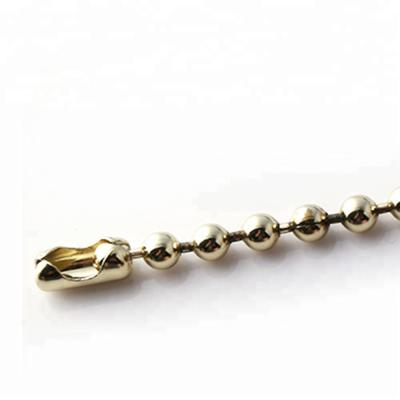 China Wholesale Casual/Sporting Ball Chain Spool 100 Meters Gold 4.5mm Metal Light Ball Chain For Necklace Pendants for sale