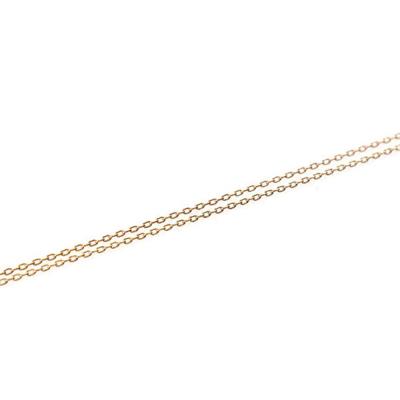 China Wholesale Casual / Sporty Sing Ring Linked Necklace Raw Brass Chain for sale