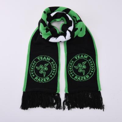 China Soft Manufacturer Custom Hot Sale Scarf Winter Logo Jacquard Knitted Scarf Christmas Knitting Scarves For Ladies for sale